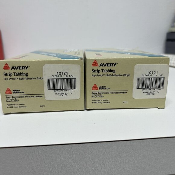 Vintage New Lot of 9 open Boxes Avery Strip Index Tabbing 90 Total Strips Office - Picture 5 of 6